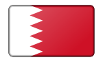 Flag of Bahrain (bevelled)